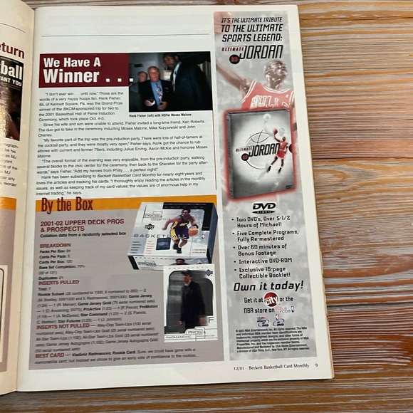 Michael Jordan RARE Beckett Magazine Issue #137 December 2001 Chicago Bulls - Picture 3 of 6